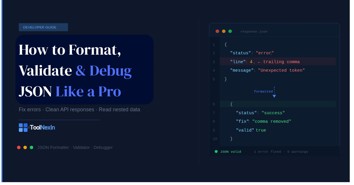 JSON Formatter: How to Validate and Debug JSON Like a Pro